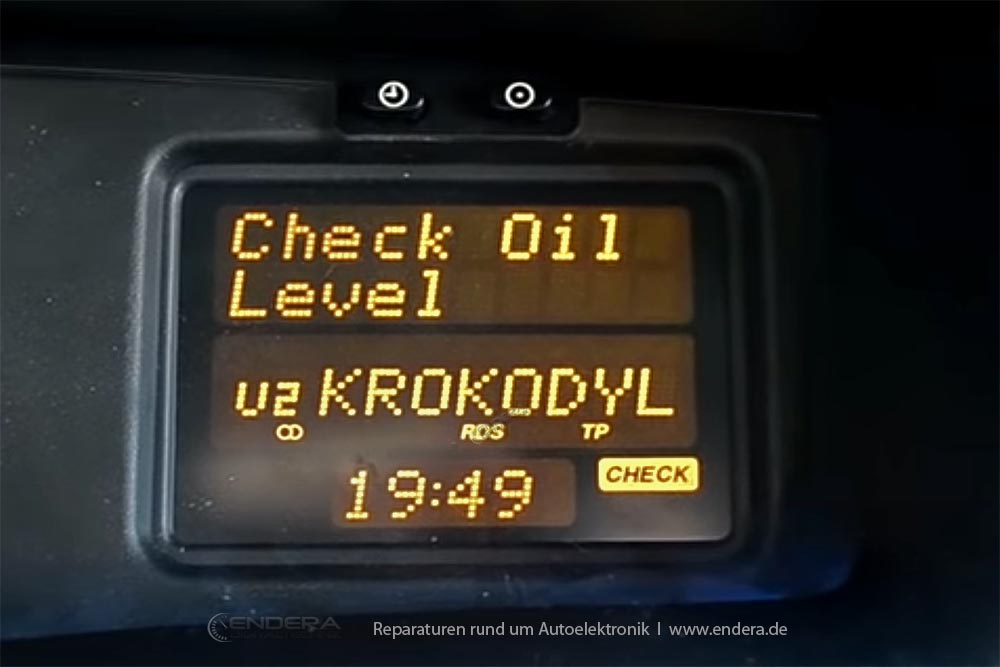 Bordcomputer Pixelfehler Reparatur Opel Omega B
